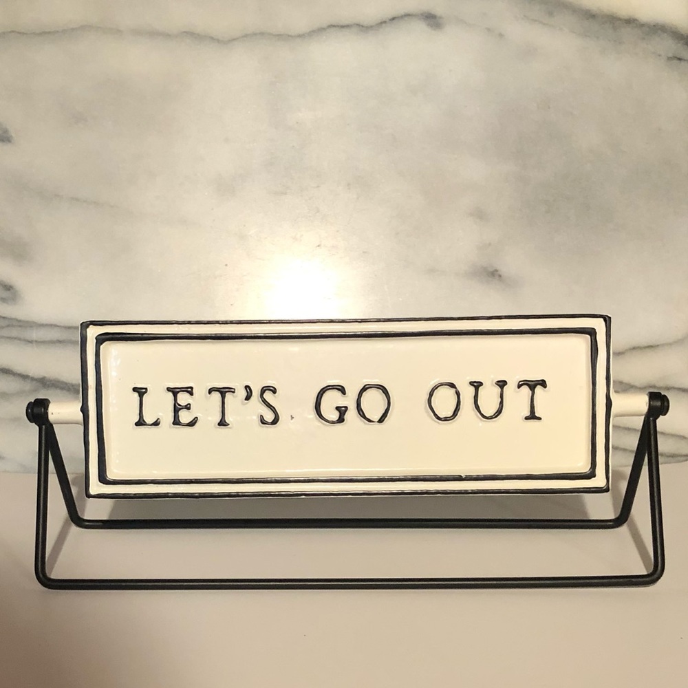 Hearth + Hand by Magnolia Let’s Go/Stay Sign